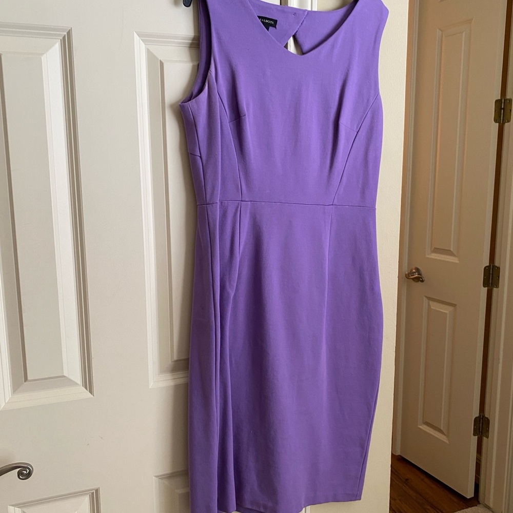 Elegant Purple Sleeveless Dress